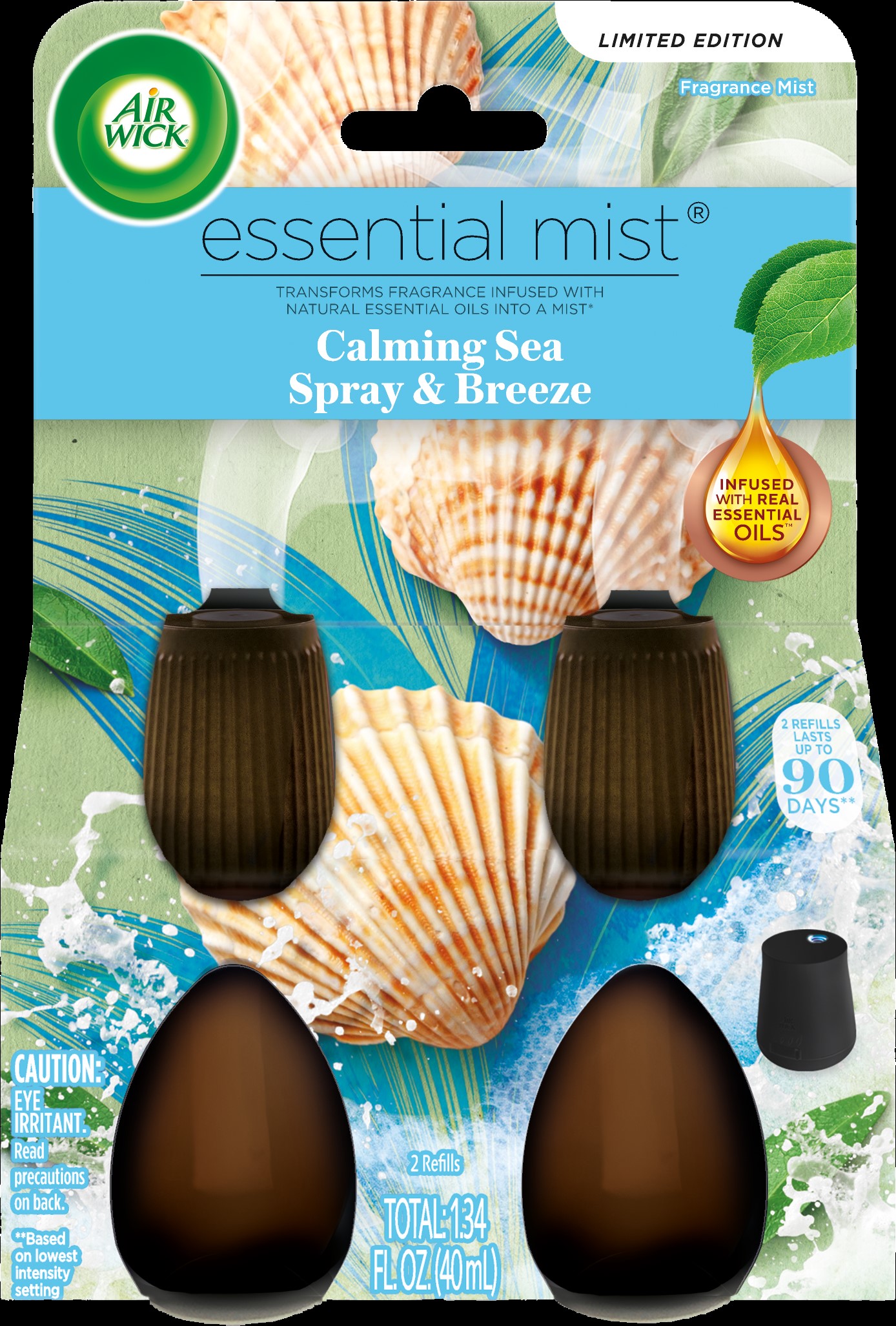 AIR WICK Essential Mist  Calming Sea Spray  Breeze